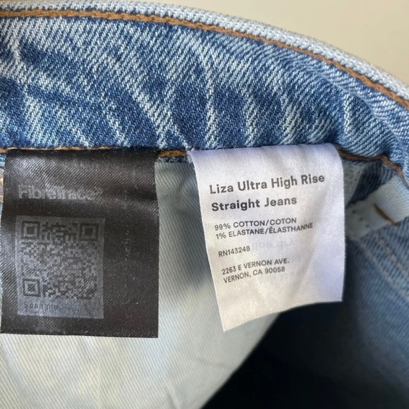 Reformation liza ultra high‎ rise straight aden - Picture 10 of 11